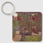 Huis Guardaboschi van Gustav Klimt,  kunst Sleutelhanger (Voorkant)