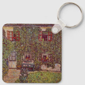 Huis Guardaboschi van Gustav Klimt,  kunst Sleutelhanger (Achterkant)