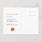 Huis Herfst Herfstboom Bewegend Aankondigingskaart (Achterkant)