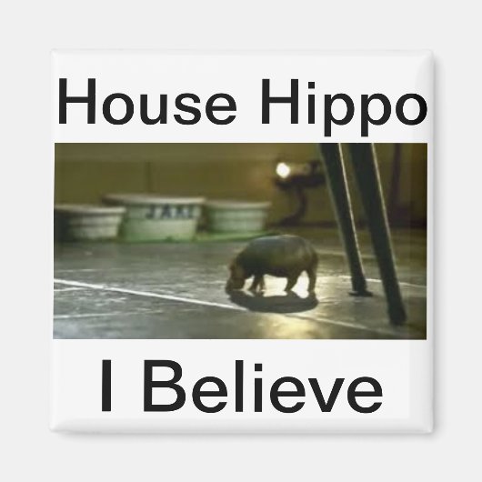 Huis Hippo Magneet (Voorkant)