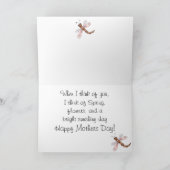 Huis in de Sunshine Moederdag Kaart (Binnen)