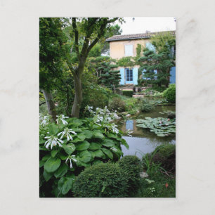 Huis in een prachtige tuin Briefkaart 1