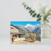 Huis in Nepal Briefkaart (Staand voorkant)