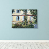 Huis in Rueil, Edouard Manet, Kunst Canvas Afdruk (Insitu (Houten vloer))