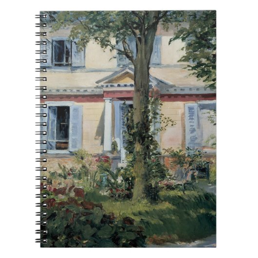 Huis in Rueil, Edouard Manet, Kunst Notitieboek (Voorkant)
