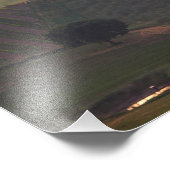 Huis in Toscane in de namiddagochtend Foto Afdruk (Hoek)