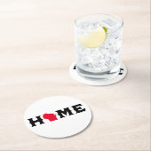 Huis in Wisconsin Ronde Kartonnen Onderzetter (Insitu)