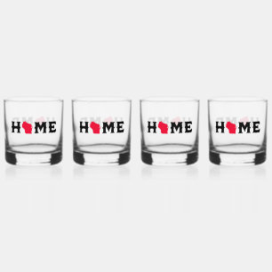 Huis in Wisconsin Whisky Glas