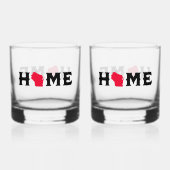 Huis in Wisconsin Whisky Glas (Voorkant)