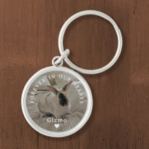 Huis Konijn Memorial | Naam en foto Keepsake