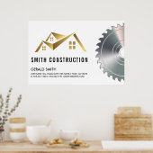 Huis Logo | Zaag Poster (Keuken)