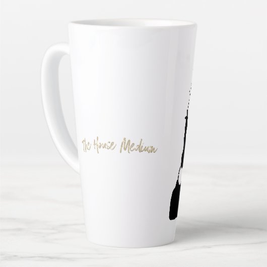 Huis Medium Tall Latte Mok (Linkerhoek)