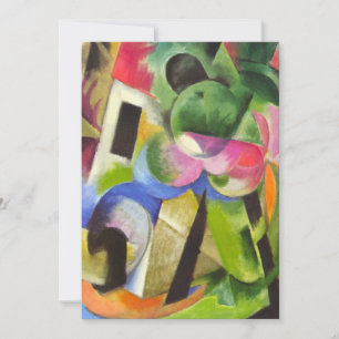 Huis met Bomen door Franz Marc, Vintage Fine Art