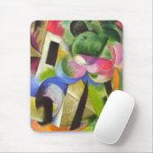 Huis met bomen van Franz Marc,  Kunst Muismat (Met muis)