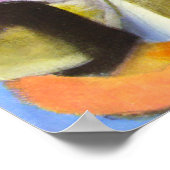 Huis met bomen van Franz Marc, Kunst Poster (Hoek)