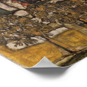 Huis met de Shingle Roof van Egon Schiele Poster (Hoek)