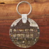 Huis met de Shingle Roof van Egon Schiele Sleutelhanger (Voorkant)