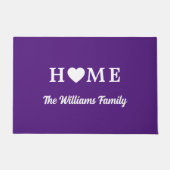 Huis met hart & naam Paarse Deurmat (Voorkant)