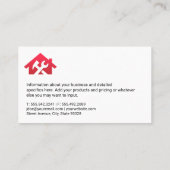 Huis moersleutel en hamer Logo Visitekaartje (Achterkant)