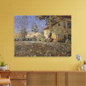  huis Mourier-Petersen in de tuin Canvas Afdruk (Insitu (Woonkamer))