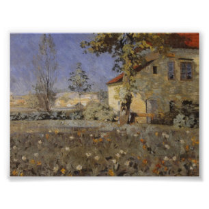 huis Mourier-Petersen in de tuin Foto Afdruk