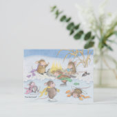Huis-muis Designs® - de Briefkaarten van Kerstmis (Staand voorkant)