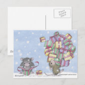 Huis-muis Designs® Feestdagenkaart (Voorkant / Achterkant)