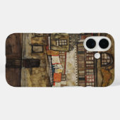 Huis Muur aan de Rivier door Egon Schiele Case-Mate iPhone Case (Achterkant (horizontaal))