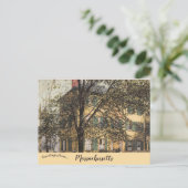 Huis Nathaniel Hawthorne in Salem Massachusetts Briefkaart (Staand voorkant)