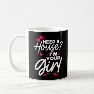 Huis Nodig Ik Ben Je Meisje Vastgoed Sleutelhuis Koffiemok