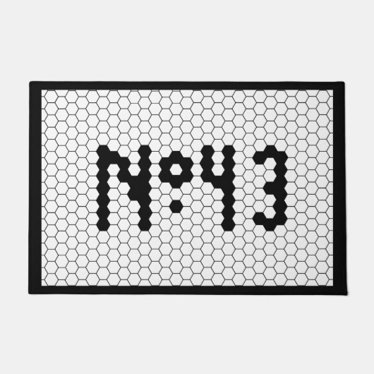 Huis nummer 43 Tegel ontwerp Deurmat (Voorkant)