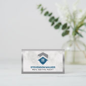 Huis onroerend goed Logo Visitekaartje (Staand voorkant)