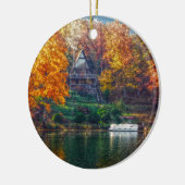 Huis op het meer keramisch ornament (Links)