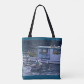 "Huis op het water" Canvas tas (Achterkant)