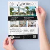 Huis Open Huis Modern Script Logo Flyer (Hand)