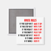 Huis regelt magneet voor thuis. (Voorkant / Achterkant)