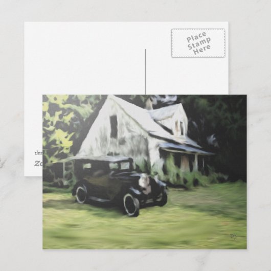 Huis roept Briefkaarten op (Voorkant / Achterkant)