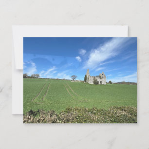 Huis ruïnes op het Ierse platteland Briefkaart