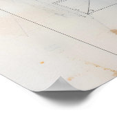 Huis schetsen Diagram Poster (Hoek)