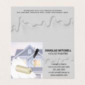 Huis Schilder | Druppelende Verf Visitekaartjes (Buitenkant ongevouwen)