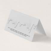 Huis Schilder | Druppelende Verf Visitekaartjes (Achterkant)