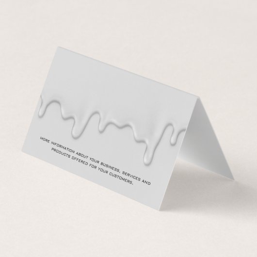 Huis Schilder | Druppelende Verf Visitekaartjes (Achterkant)