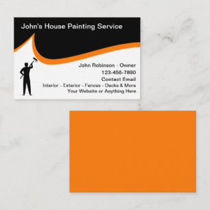 Huis Schilderen Moderne Business Card Template Visitekaartje