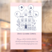 Huis Schoonmaak Express Venster Cling Raamsticker (Vel 2)