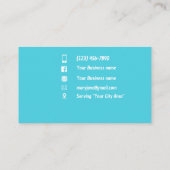 Huis schoonmaak Visitekaartjes (Achterkant)