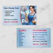 Huis schoonmaak Visitekaartjes (Voorkant / Achterkant)