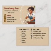 Huis schoonmaak Visitekaartjes (Voorkant / Achterkant)