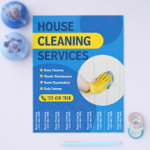 Huis schoonmaakdienst Flyers met scheur Off Strips (Enkel)