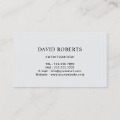 Huis schoonmaakdienst Modern Gold Border Visitekaartje (Achterkant)