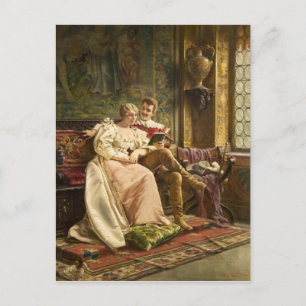 Huis spelen - motief briefkaart